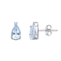 Boucles d'oreilles Babila Milano Femme Colore in Or blanc Acquamarina 190820